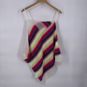 Lemlem‎ Womens Adama Handkerchief Top Small Colorful Fringe Hippie Boho Festival